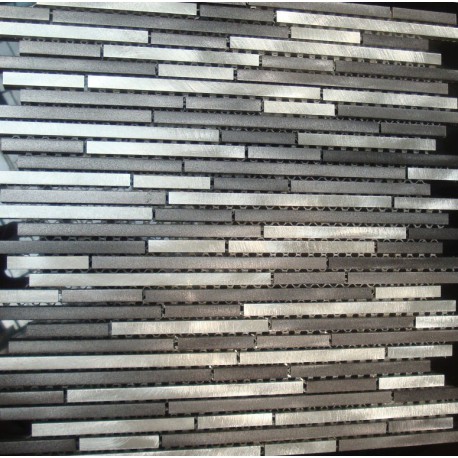 MOSAIQUES ALUMINIUM MASSIF MIX GREY RANDOM