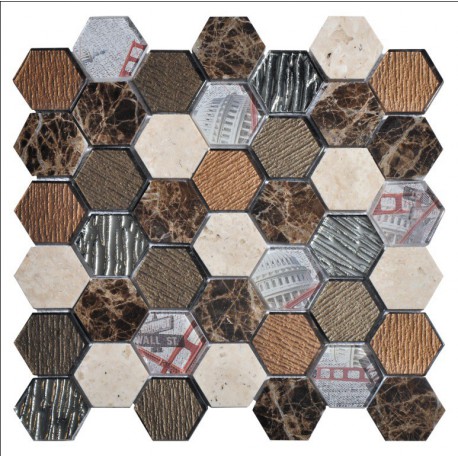 MOSAIQUES MIX "V"  HEXAGONE