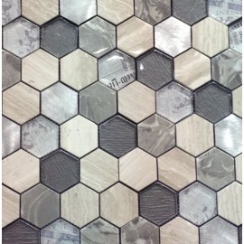 MOSAIQUES MIX "W"  HEXAGONE